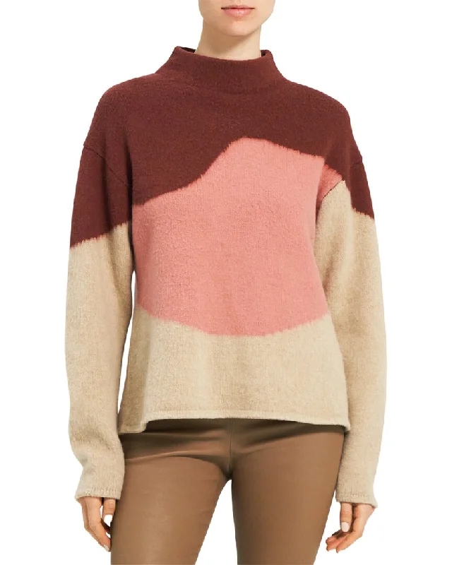 Theory Intarsia Cashmere Sweater